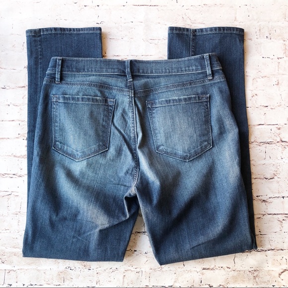LOFT | modern straight leg blue jeans denim 30/10 - Picture 4 of 7